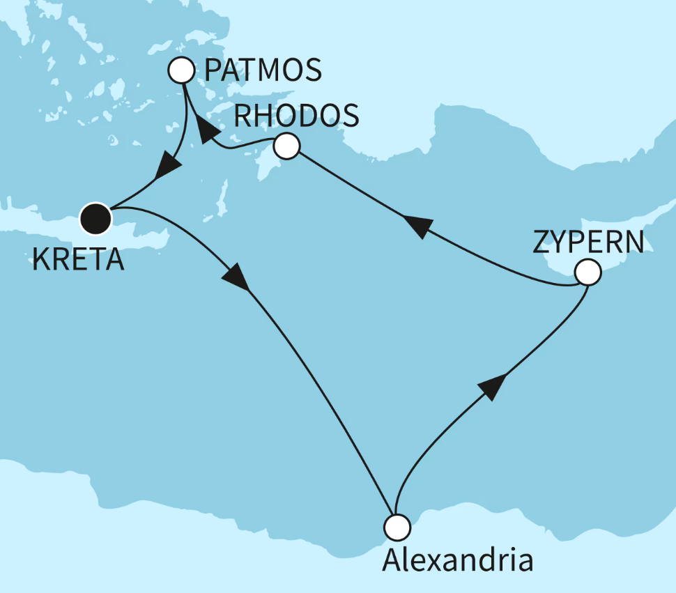 Mein Schiff Östliches Mittelmeer-Kreuzfahrt 2027: Ägypten und Griechische Inseln Mein Schiff Östliches Mittelmeer-Kreuzfahrt 2027: Ägypten und Griechische Inseln