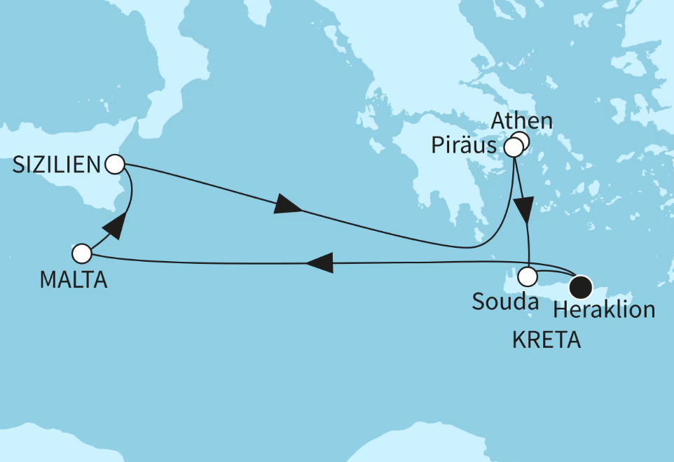 Mein Schiff Östliches Mittelmeer-Kreuzfahrt 2027: Inseln des Östlichen Mittelmeers Mein Schiff Östliches Mittelmeer-Kreuzfahrt 2027: Inseln des Östlichen Mittelmeers
