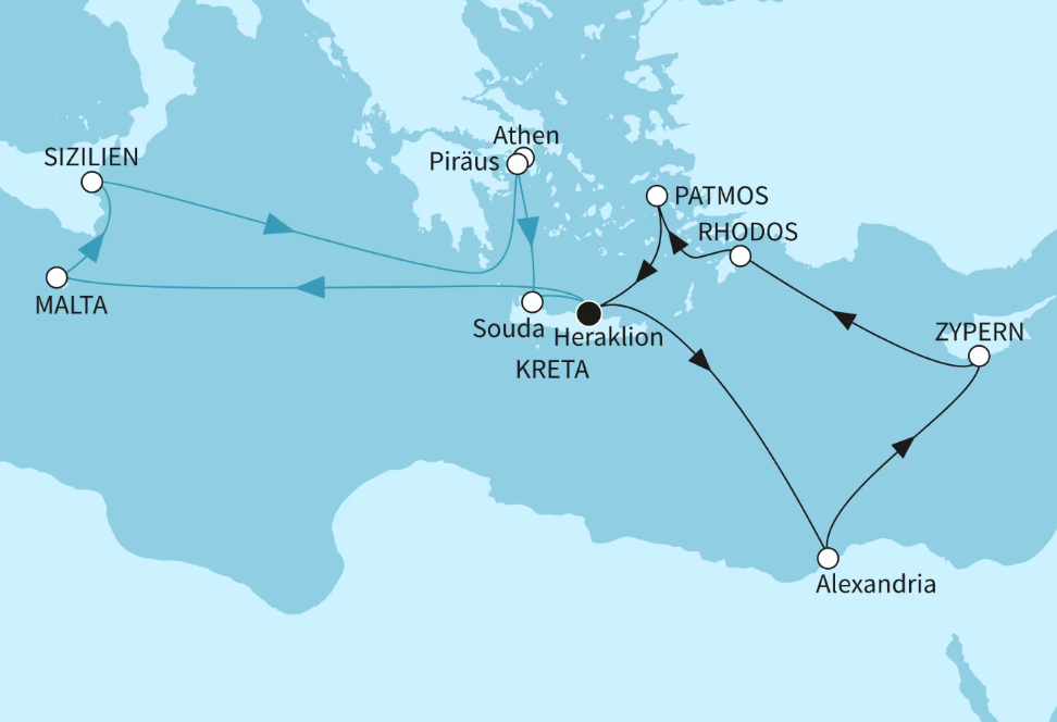 Mein Schiff Östliches Mittelmeer-Kreuzfahrt 2027: Östliches Mittelmeer intensiv Mein Schiff Östliches Mittelmeer-Kreuzfahrt 2027: Östliches Mittelmeer intensiv