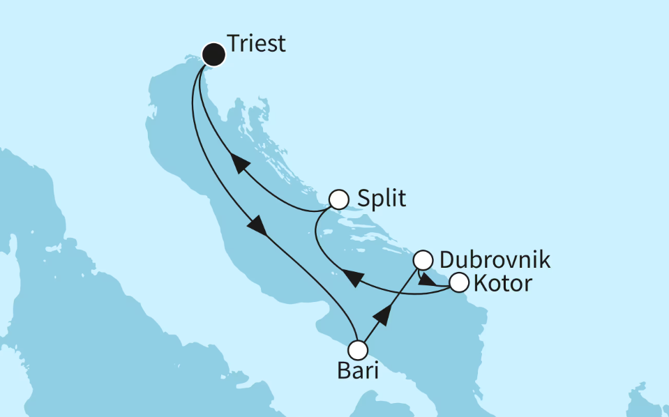 Mein Schiff Östliches Mittelmeer-Kreuzfahrt 2027: Sonnenseiten der Adria Mein Schiff Östliches Mittelmeer-Kreuzfahrt 2027: Sonnenseiten der Adria