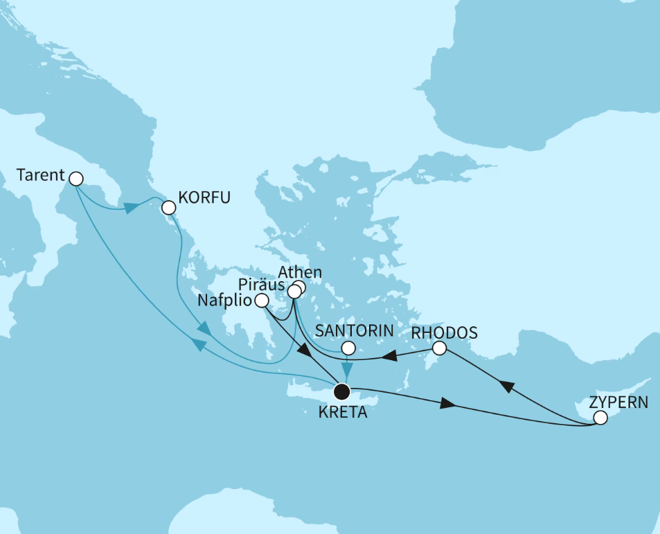 Mein Schiff Östliches Mittelmeer-Kreuzfahrt 2027: Vielfalt des Östlichen Mittelmeers Mein Schiff Östliches Mittelmeer-Kreuzfahrt 2027: Vielfalt des Östlichen Mittelmeers