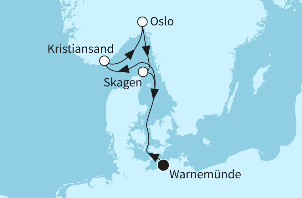 Mein Schiff Ostsee-Kreuzfahrt 2026: Zu Besuch in Norwegens Städten Mein Schiff Ostsee-Kreuzfahrt 2026: Zu Besuch in Norwegens Städten