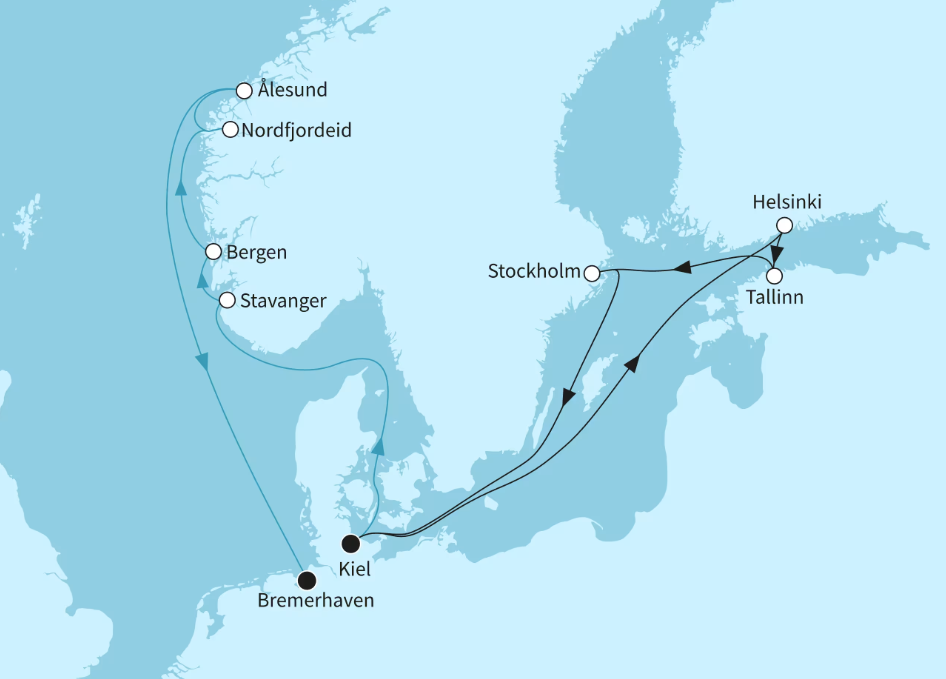 Mein Schiff Ostsee-Kreuzfahrt 2026: Zauberhaftes Norwegen und Ostseemetropolen 2 Mein Schiff Ostsee-Kreuzfahrt 2026: Zauberhaftes Norwegen und Ostseemetropolen 2