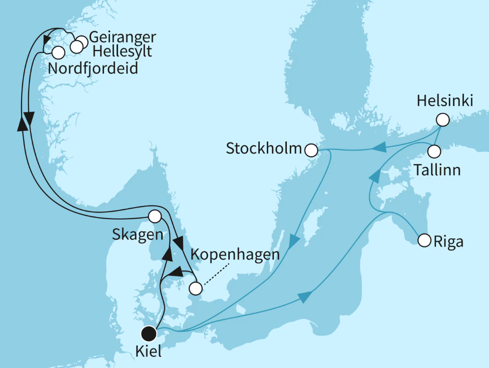 Mein Schiff Ostsee-Kreuzfahrt 2027: Fjordwelten und Ostseeperlen Mein Schiff Ostsee-Kreuzfahrt 2027: Fjordwelten und Ostseeperlen