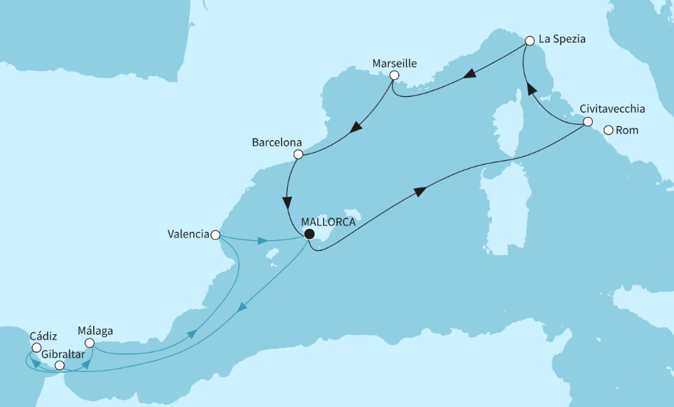 Mein Schiff Westliches Mittelmeer-Kreuzfahrt 2026: Höhepunkte des westlichen Mittelmeers 2 Mein Schiff Westliches Mittelmeer-Kreuzfahrt 2026: Höhepunkte des westlichen Mittelmeers 2
