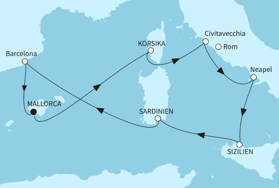 Mein Schiff Westliches Mittelmeer-Kreuzfahrt 2026: Metropolen des westlichen Mittelmeers 2 Mein Schiff Westliches Mittelmeer-Kreuzfahrt 2026: Metropolen des westlichen Mittelmeers 2