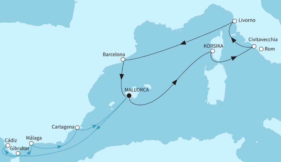 Mein Schiff Westliches Mittelmeer-Kreuzfahrt 2026: Schönheiten des westlichen Mittelmeers Mein Schiff Westliches Mittelmeer-Kreuzfahrt 2026: Schönheiten des westlichen Mittelmeers