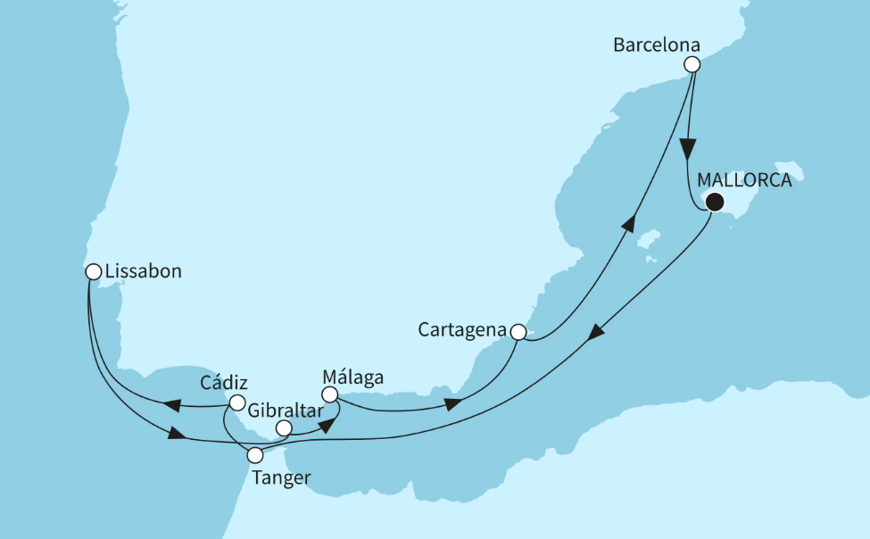 Mein Schiff Westliches Mittelmeer-Kreuzfahrt 2026: Sonniges Iberien & Marokko 2 Mein Schiff Westliches Mittelmeer-Kreuzfahrt 2026: Sonniges Iberien & Marokko 2