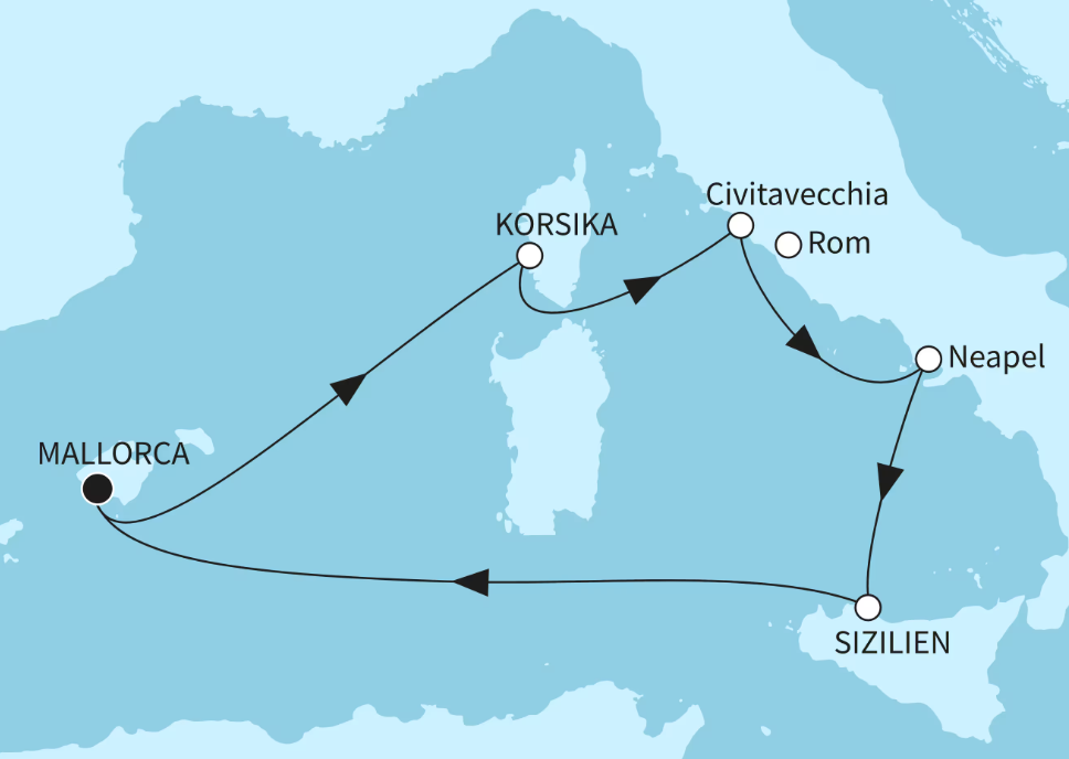 Mein Schiff Westliches Mittelmeer-Kreuzfahrt 2027: Frühlingserwachen im Mittelmeer Mein Schiff Westliches Mittelmeer-Kreuzfahrt 2027: Frühlingserwachen im Mittelmeer