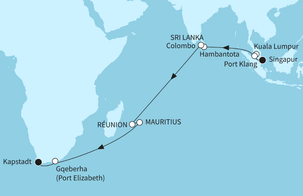 Mein Schiff Asien-Kreuzfahrt 2026: Indischer Ozean mit Mauritius Mein Schiff Asien-Kreuzfahrt 2026: Indischer Ozean mit Mauritius
