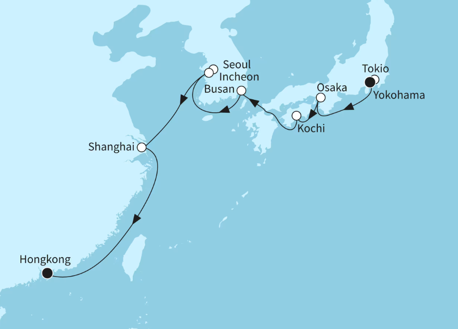Mein Schiff Asien-Kreuzfahrt 2027: Die Vielfalt des Fernen Osten Mein Schiff Asien-Kreuzfahrt 2027: Die Vielfalt des Fernen Osten
