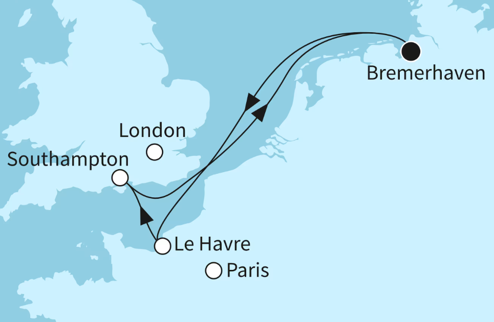 Mein Schiff Nordeuropa-Kreuzfahrt 2027: Kurze Auszeit am Ärmelkanal Mein Schiff Nordeuropa-Kreuzfahrt 2027: Kurze Auszeit am Ärmelkanal
