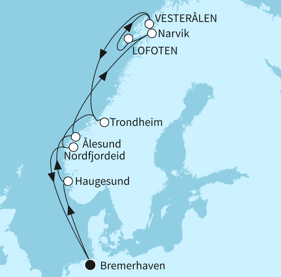 Mein Schiff Norwegen-Kreuzfahrt 2027: Fjordland Norwegen Mein Schiff Norwegen-Kreuzfahrt 2027: Fjordland Norwegen