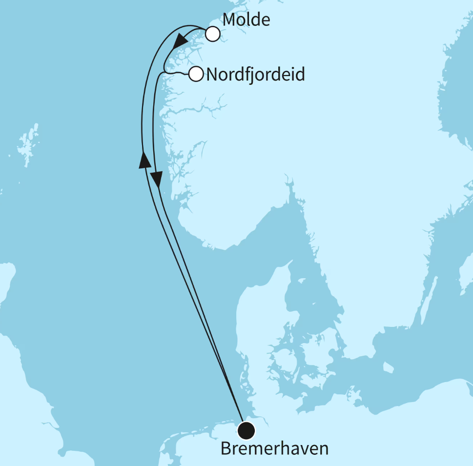 Mein Schiff Norwegen-Kreuzfahrt 2027: Kurze Fjordreise Mein Schiff Norwegen-Kreuzfahrt 2027: Kurze Fjordreise
