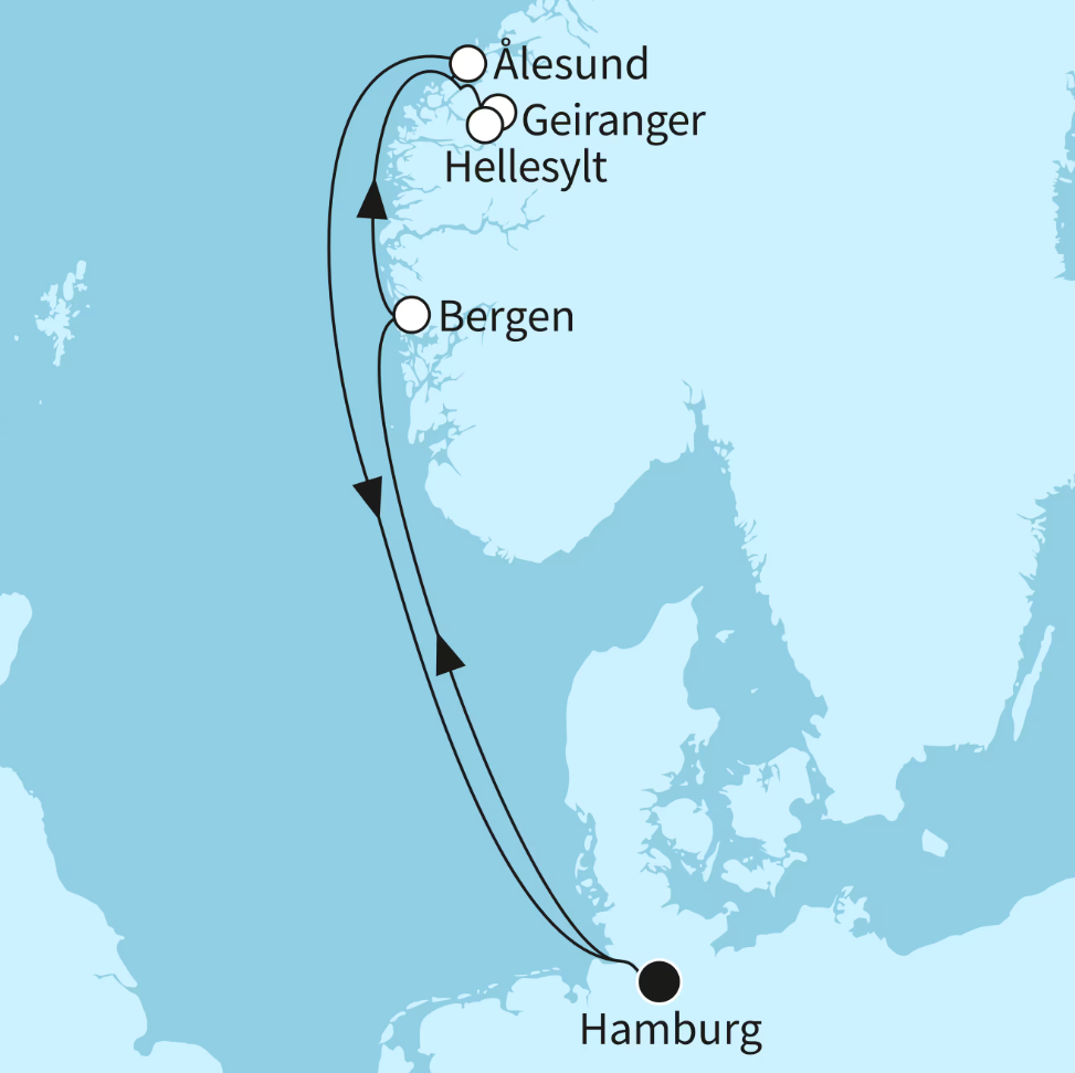 Mein Schiff Norwegen-Kreuzfahrt 2027: Norwegen mit Geirangerfjord 2 Mein Schiff Norwegen-Kreuzfahrt 2027: Norwegen mit Geirangerfjord 2