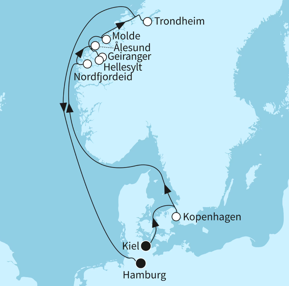 Mein Schiff Norwegen-Kreuzfahrt 2027: Schönheiten des Nordens Mein Schiff Norwegen-Kreuzfahrt 2027: Schönheiten des Nordens