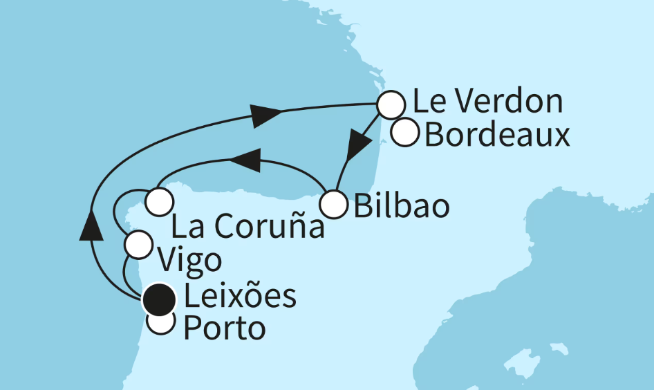 Mein Schiff Westeuropa-Kreuzfahrt 2026: Sommerzeit an der Westküste mit Bilbao Mein Schiff Westeuropa-Kreuzfahrt 2026: Sommerzeit an der Westküste mit Bilbao