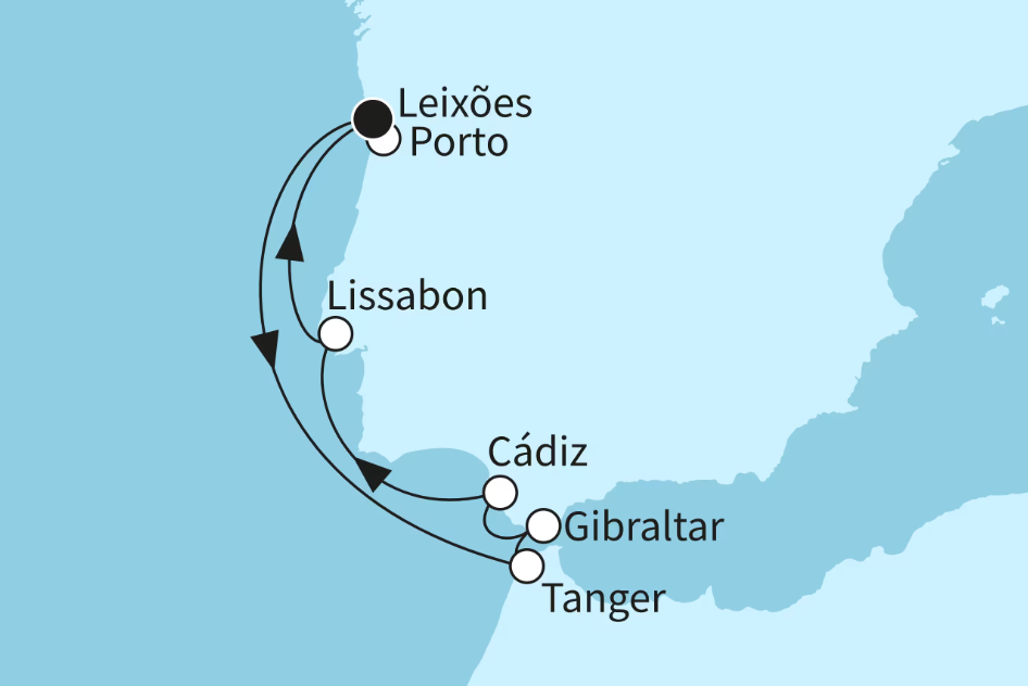 Mein Schiff Westeuropa-Kreuzfahrt 2026: Sommerzeit an der Westküste mit Marokko Mein Schiff Westeuropa-Kreuzfahrt 2026: Sommerzeit an der Westküste mit Marokko