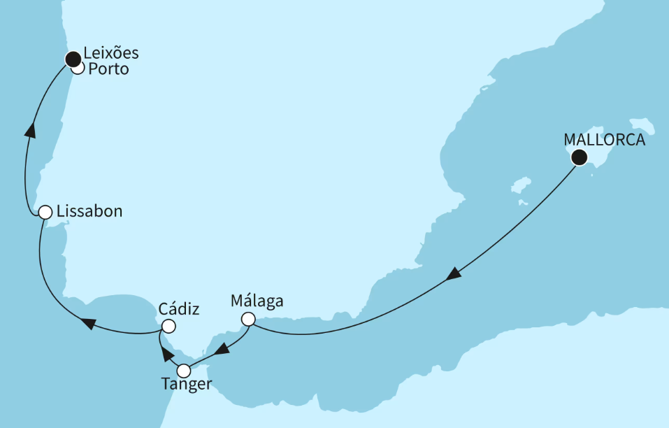 Mein Schiff Westeuropa-Kreuzfahrt 2027: Iberische Sonnenseiten Mein Schiff Westeuropa-Kreuzfahrt 2027: Iberische Sonnenseiten
