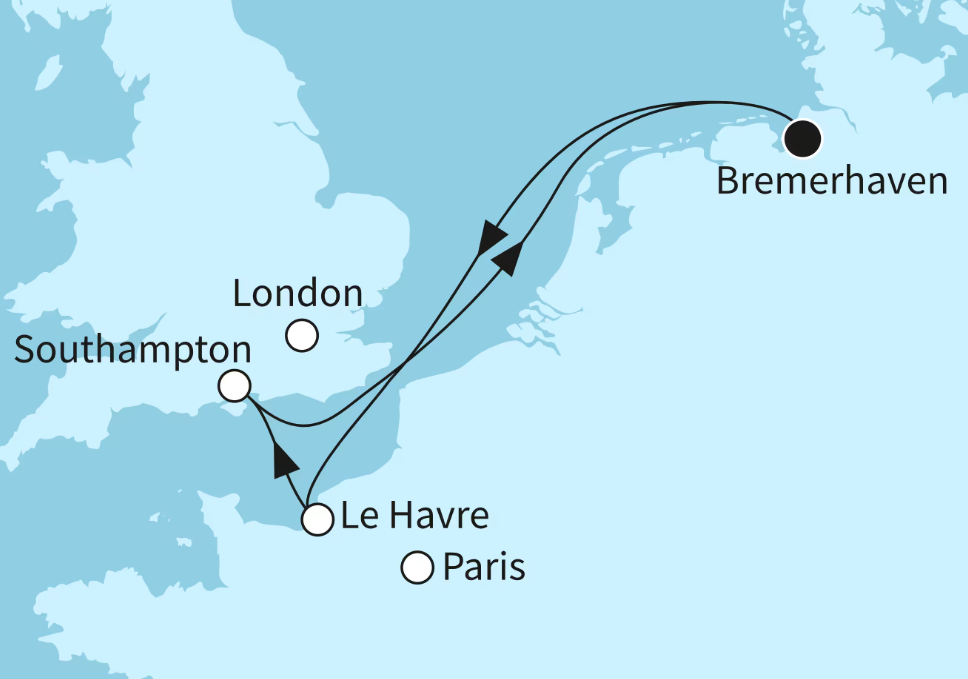 Mein Schiff Westeuropa-Kreuzfahrt 2027: Küstenzauber am Ärmelkanal Mein Schiff Westeuropa-Kreuzfahrt 2027: Küstenzauber am Ärmelkanal