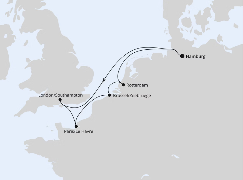 AIDA Nordeuropa-Kreuzfahrt 2027: Metropolen ab Hamburg