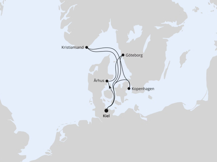 AIDA Nordeuropa-Kreuzfahrt 2027: Skandinavien ab Kiel