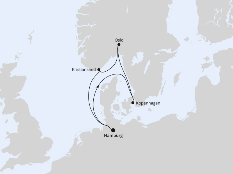 AIDA Norwegen-Kreuzfahrt 2027: Norwegen & Dänemark ab Hamburg